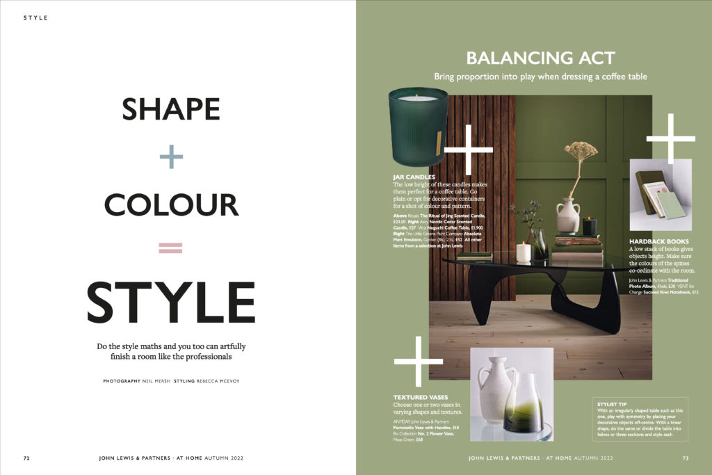John Lewis Summer Shape Colour Style spread