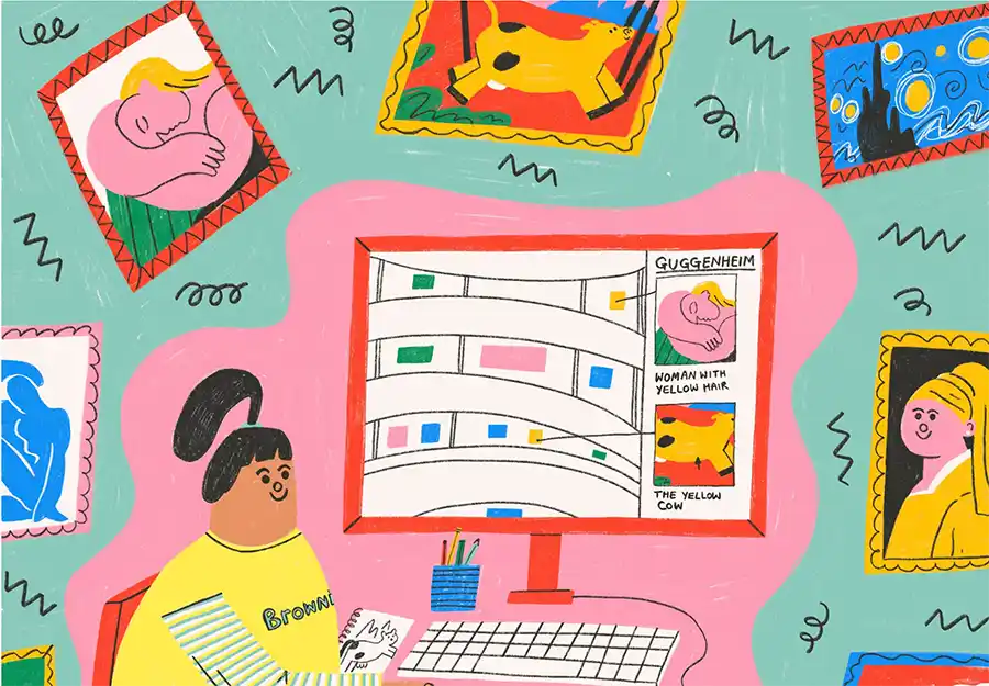 Illustration from Girlguides magazine