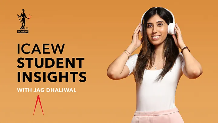 ICAEW student branding, featuring Jag Dhaliwal