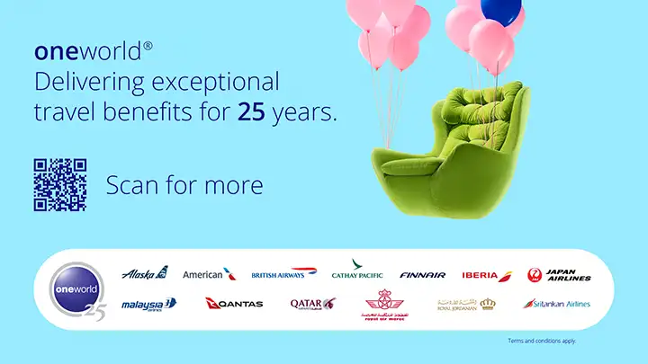 oneworld - delivering exceptional travel benefits for 25 years