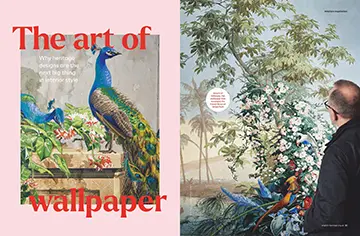 English Heritage members' magazine spread - "The Art of Wallpaper"