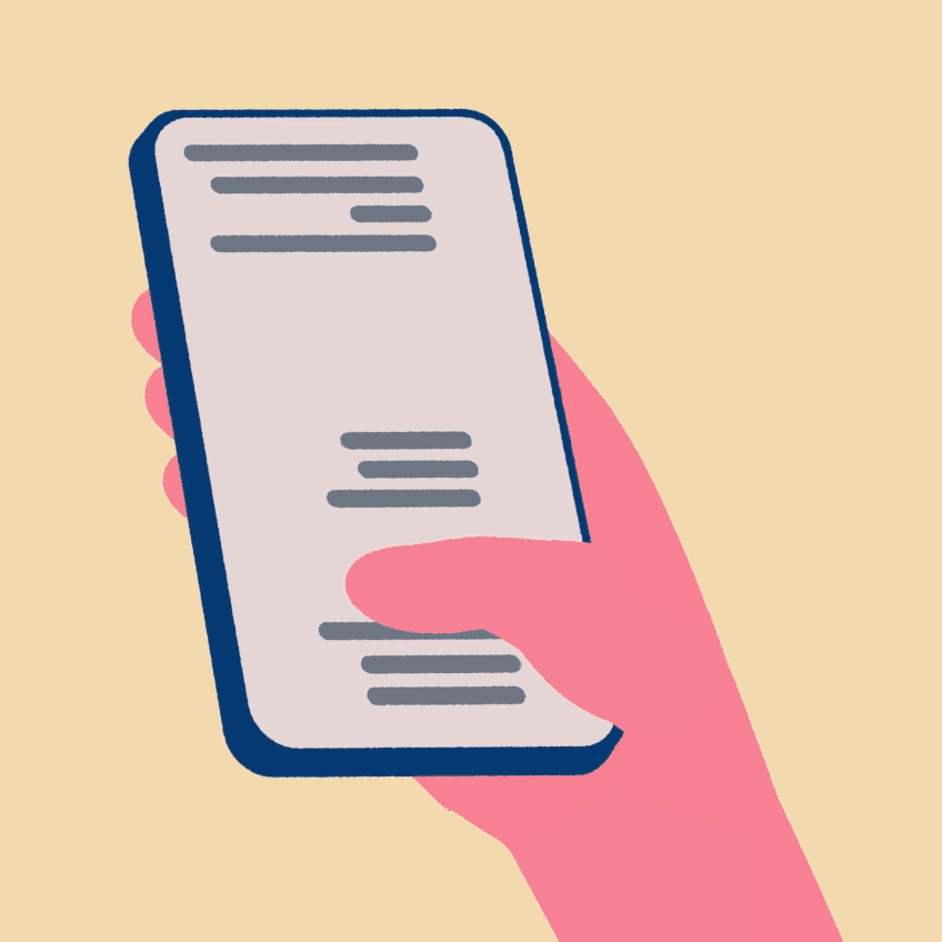 Animated thumb-scrolling